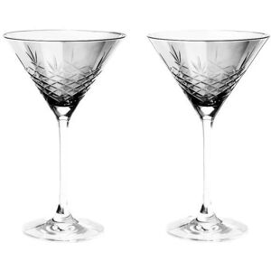 Frederik Bagger Crispy Cocktail Glas 2 stk 22 cl - Dark/Røget