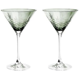 Frederik Bagger Crispy Cocktail Glas 2 stk 22 cl - Emerald/Grøn