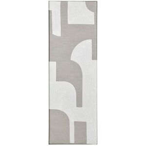 Kristina Dam Studio Relief Artwork Vol. 2 90x30 cm - White Beige Cotton/Coated Iron