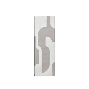 Kristina Dam Studio Relief Artwork Vol. 1 90x30 cm - White Beige Cotton/Coated Iron