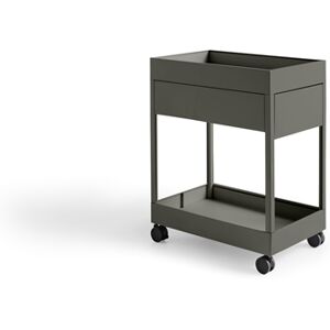 HAY New Order Trolley/A1 Drawer And Tray Top incl. Lock 34x68 cm - Army