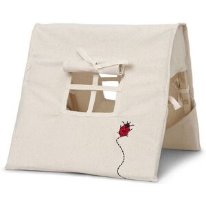 Ferm Living Mini Tent With Ladybird Embroidered 30x30 cm - Natural