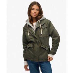 Superdrytil Kvinder. W5011935a Hood Borg Militærgrøn Trøje (L), Casual, Bomuld Superdrytil Kvinder. W5011935a Hood Borg Militærgrøn Trøje (L), Casual, Bomuld