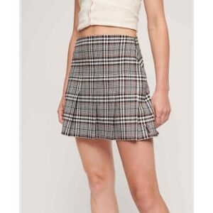 Superdrytil Kvinder. W7210239a Vintage Plisseret Mininederdel I Tweed, Sort (L), Casual, Polyester Superdrytil Kvinder. W7210239a Vintage Plisseret Mininederdel I Tweed, Sort (L), Casual, Polyester