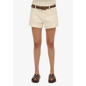 Superdrytil Kvinder. W7110448a Hot Denim Mid-Rise Hvide Shorts (30), Casual, Bomuld Superdrytil Kvinder. W7110448a Hot Denim Mid-Rise Hvide Shorts (30), Casual, Bomuld