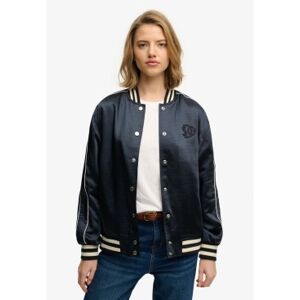 Superdrytil Kvinder. W5012059a Varsity Satinjakke Navy (Xxs), Casual, Polyester, Blå Superdrytil Kvinder. W5012059a Varsity Satinjakke Navy (Xxs), Casual, Polyester, Blå