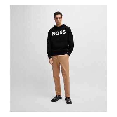 Bosstil Mænd. 50487134 Webasic Hættetrøje Sort (M), Casual, Bomuld Bosstil Mænd. 50487134 Webasic Hættetrøje Sort (M), Casual, Bomuld