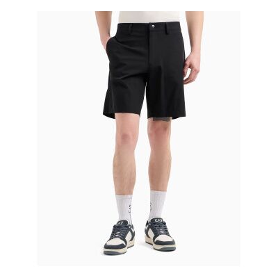 Ea7til Mænd. 7m000194_af14589 Golf Pro Bermuda Shorts I Ventus7 Navy Teknisk Stof (Xxs), Casual, Polyester, Blå Ea7til Mænd. 7m000194_af14589 Golf Pro Bermuda Shorts I Ventus7 Navy Teknisk Stof (Xxs), Casual, Polyester, Blå