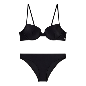 Ea7til Kvinder. 7w000320_af20663 Bikini Push-Up Sort (Xs), Badetøj, Polyester Ea7til Kvinder. 7w000320_af20663 Bikini Push-Up Sort (Xs), Badetøj, Polyester