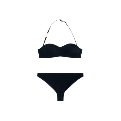 Ea7til Kvinder. 7w000290_af20663 Bikini Bandeau Sort (L), Badetøj, Polyester Ea7til Kvinder. 7w000290_af20663 Bikini Bandeau Sort (L), Badetøj, Polyester