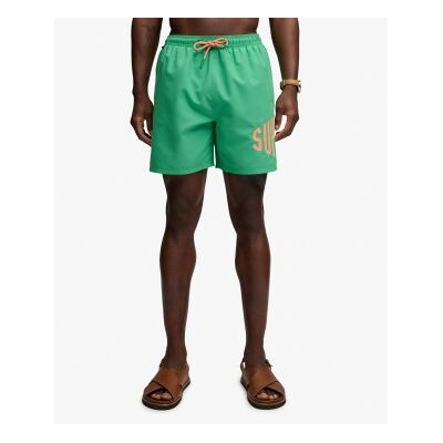 Superdrytil Mænd. M3010265a Badeshorts Med Grønt Trykt Logo (Xxl), Badetøj, Genanvendt Polister Superdrytil Mænd. M3010265a Badeshorts Med Grønt Trykt Logo (Xxl), Badetøj, Genanvendt Polister