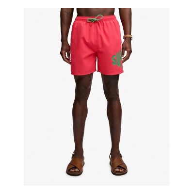 Superdrytil Mænd. M3010265a Badeshorts Printed Logo 16 Pink (S), Badetøj, Genanvendt Polister Superdrytil Mænd. M3010265a Badeshorts Printed Logo 16 Pink (S), Badetøj, Genanvendt Polister