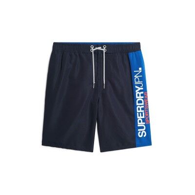 Superdrytil Mænd. M3010229a Sports-Badedragt Lavet Af Genanvendt Havmateriale (L), Badetøj, Genanvendt Polister, Bæredygtig, Blå Superdrytil Mænd. M3010229a Sports-Badedragt Lavet Af Genanvendt Havmateriale (L), Badetøj, Genanvendt Polister, Bæredygtig, Blå