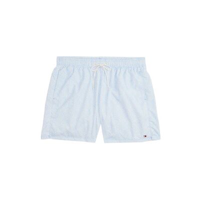 Tommy Hilfigertil Mænd. Um0um03491 Mellemlange Badedragtshorts Med Blåt Print (S), Badetøj, Nylon Tommy Hilfigertil Mænd. Um0um03491 Mellemlange Badedragtshorts Med Blåt Print (S), Badetøj, Nylon