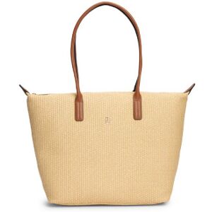 Tommy Hilfigertil Kvinder. Aw0aw18528 Popette Beige Tote Bag (Osfa), Casual, Genanvendt Polister, Bæredygtig Tommy Hilfigertil Kvinder. Aw0aw18528 Popette Beige Tote Bag (Osfa), Casual, Genanvendt Polister, Bæredygtig