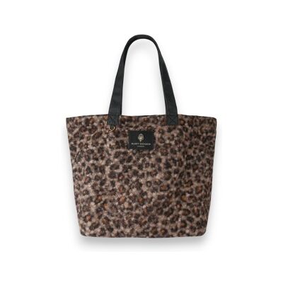 Kurt Geigertil Kvinder. 6152532689 Holborn Shopper Taske Brun (Osfa), Casual, Dyreprint, Stof Kurt Geigertil Kvinder. 6152532689 Holborn Shopper Taske Brun (Osfa), Casual, Dyreprint, Stof