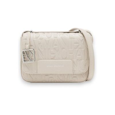 Giorgio Armani A x Armani Exchangetil Kvinder. Xw001577af15774u6208 Skuldertaske Med Relief-Logo Og Justerbar Rem I Beige (Osfa), Casual, Polyester Giorgio Armani A x Armani Exchangetil Kvinder. Xw001577af15774u6208 Skuldertaske Med Relief-Logo Og Justerbar Rem I Beige (Osfa), Casual, Polyester