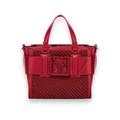 Giorgio Armani A x Armani Exchangetil Kvinder. Xw000392af26444m5061 Susy Taske Med Flettet Struktur I Rød (Osfa), Casual, Polyester Giorgio Armani A x Armani Exchangetil Kvinder. Xw000392af26444m5061 Susy Taske Med Flettet Struktur I Rød (Osfa), Casual, Polyester