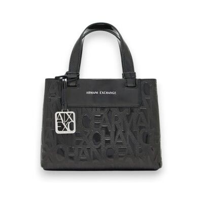 Giorgio Armani A x Armani Exchangetil Kvinder. Xw001576af17290uc001 Shopper Mongorama Sort (Osfa), Casual, Polyester Giorgio Armani A x Armani Exchangetil Kvinder. Xw001576af17290uc001 Shopper Mongorama Sort (Osfa), Casual, Polyester