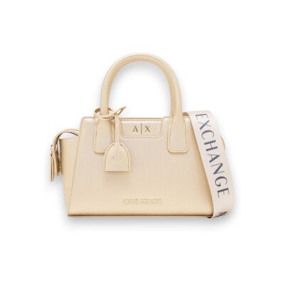 Giorgio Armani A x Armani Exchangetil Kvinder. Xw002159af26570f1020 Struktureret Taske Med Beige Hanke (Osfa), Casual, Polyester Giorgio Armani A x Armani Exchangetil Kvinder. Xw002159af26570f1020 Struktureret Taske Med Beige Hanke (Osfa), Casual, Polyester