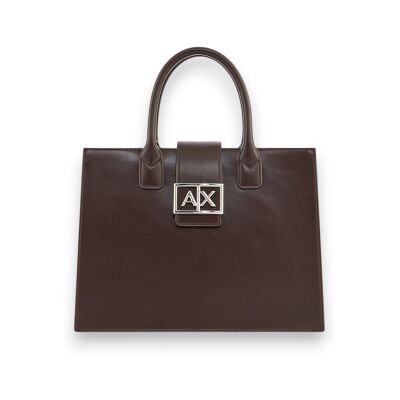 Giorgio Armani A x Armani Exchangetil Kvinder. Xw000305af12039u6018 Klassisk Brun Taske (Osfa), Casual, Polyester Giorgio Armani A x Armani Exchangetil Kvinder. Xw000305af12039u6018 Klassisk Brun Taske (Osfa), Casual, Polyester