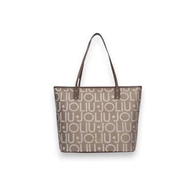 Liu Jotil Kvinder. Af6070-T769a Beige Shopping Bag Taske (Osfa), Casual, Polyester Liu Jotil Kvinder. Af6070-T769a Beige Shopping Bag Taske (Osfa), Casual, Polyester