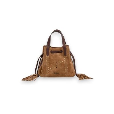 Pepe Jeanstil Kvinder. Pl0300130 Angie Melia Brun Taske (Osfa), Beige, Casual, Ruskind Pepe Jeanstil Kvinder. Pl0300130 Angie Melia Brun Taske (Osfa), Beige, Casual, Ruskind