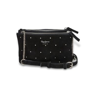 Pepe Jeanstil Kvinder. Pl031587 Skuldertaske I Læder Masha Maos Sort (Osfa), Casual Pepe Jeanstil Kvinder. Pl031587 Skuldertaske I Læder Masha Maos Sort (Osfa), Casual