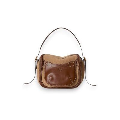 Polo Ralph Laurentil Kvinder. 428p11041002 Miniature Satchel-Taske Polo Id I Ruskind Og Beige Læder (Osfa), Casual Polo Ralph Laurentil Kvinder. 428p11041002 Miniature Satchel-Taske Polo Id I Ruskind Og Beige Læder (Osfa), Casual