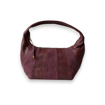 Twinsettil Kvinder. 262td8201 Hobo-Taske I Ruskind Og Læder, Bordeaux (Osfa), Casual, Rødbrun, Syntetisk Twinsettil Kvinder. 262td8201 Hobo-Taske I Ruskind Og Læder, Bordeaux (Osfa), Casual, Rødbrun, Syntetisk