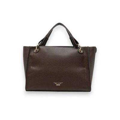 Twinsettil Kvinder. 262td8030 Brun Mellemstor Tote-Taske (Osfa), Casual, Polyuretan Twinsettil Kvinder. 262td8030 Brun Mellemstor Tote-Taske (Osfa), Casual, Polyuretan