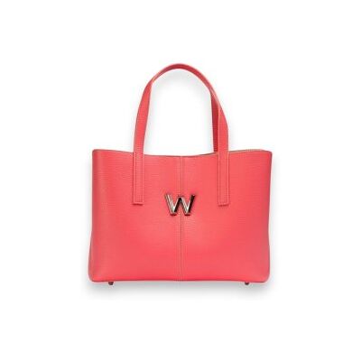 Wonderstil Kvinder. Wb-53301_941_2417 Riva Koralfarvet Taske (Osfa), Casual, Polyuretan Wonderstil Kvinder. Wb-53301_941_2417 Riva Koralfarvet Taske (Osfa), Casual, Polyuretan
