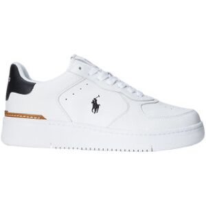 Polo Ralph Laurentil Mænd. 809891791003 Court Lædersko Hvid (42), Fast, Blonder, Casual Polo Ralph Laurentil Mænd. 809891791003 Court Lædersko Hvid (42), Fast, Blonder, Casual