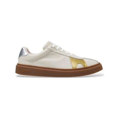 Campertil Mænd. K101107-004 Runner Twentyfive Twins Ledersneaker Weiß (43), Læder, Hvid, Fast, Blonder, Casual Campertil Mænd. K101107-004 Runner Twentyfive Twins Ledersneaker Weiß (43), Læder, Hvid, Fast, Blonder, Casual