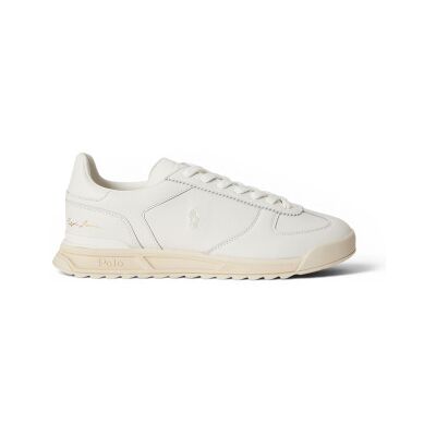 Polo Ralph Laurentil Mænd. 809p13089001 Varick Hvide Lædersneakers (42), Fast, Blonder, Casual Polo Ralph Laurentil Mænd. 809p13089001 Varick Hvide Lædersneakers (42), Fast, Blonder, Casual
