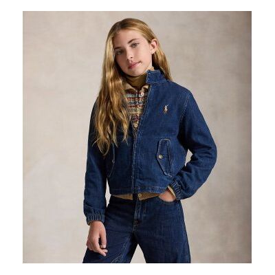Polo Ralph Laurentil Piger. 313b26051001 Denimjakke I Indigoblå ((M) 8/9años= 136/142cm), Casual, Bomuld, Børnetøj Polo Ralph Laurentil Piger. 313b26051001 Denimjakke I Indigoblå ((M) 8/9años= 136/142cm), Casual, Bomuld, Børnetøj