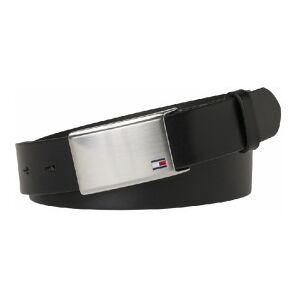 Tommy Hilfigertil Mænd. Am0am01995 Læderbælte Th Plaque 3,5 Adj Sort (95 Cm), Casual Tommy Hilfigertil Mænd. Am0am01995 Læderbælte Th Plaque 3,5 Adj Sort (95 Cm), Casual