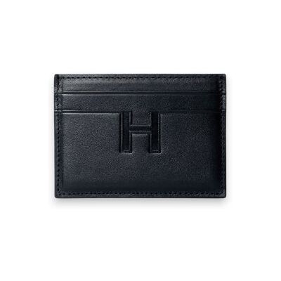 Hackett Londontil Mænd. Hm4100064 Kortholder I Sort Læder (Osfa), Klassisk Hackett Londontil Mænd. Hm4100064 Kortholder I Sort Læder (Osfa), Klassisk