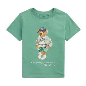 Polo Ralph Laurentil Drenge. 323973121001 Bomulds-T-Shirt Med Grøn Polobjørn (8años=136/138cm), Casual, Korte Ærmer, Børnetøj Polo Ralph Laurentil Drenge. 323973121001 Bomulds-T-Shirt Med Grøn Polobjørn (8años=136/138cm), Casual, Korte Ærmer, Børnetøj