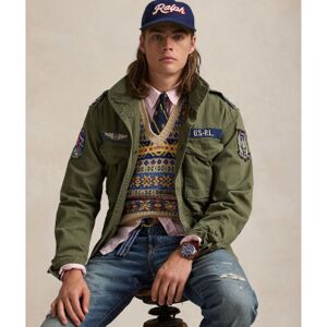 Polo Ralph Laurentil Mænd. 710961616001 Ikonisk Feltjakke Grøn (L), Casual, Bomuld Polo Ralph Laurentil Mænd. 710961616001 Ikonisk Feltjakke Grøn (L), Casual, Bomuld