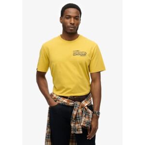 Superdrytil Mænd. M1012124a Film T-Shirt Gul (S), Casual, Bomuld, Korte Ærmer Superdrytil Mænd. M1012124a Film T-Shirt Gul (S), Casual, Bomuld, Korte Ærmer