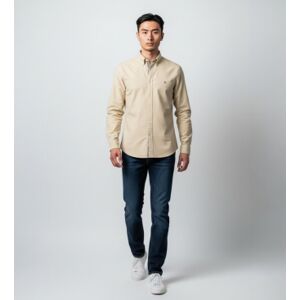 Tommy Hilfigertil Mænd. Mw0mw42455 Beige Afslappet Skjorte (S), Casual, Bomuld, Klassisk, Lange Ærmer Tommy Hilfigertil Mænd. Mw0mw42455 Beige Afslappet Skjorte (S), Casual, Bomuld, Klassisk, Lange Ærmer