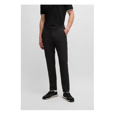 Bosstil Mænd. 50495487 Pendlerbukser Sort (44), Casual, Polyester Bosstil Mænd. 50495487 Pendlerbukser Sort (44), Casual, Polyester