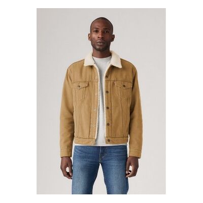 Levi'Stil Mænd. 16365-0305 Jakke Type 3 Sherpa Brun (Xl), Casual, Bomuld Levi'Stil Mænd. 16365-0305 Jakke Type 3 Sherpa Brun (Xl), Casual, Bomuld
