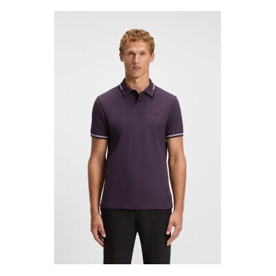 Bosstil Mænd. 50506193 Polo Paul Lilla (M), Casual, Bomuld, Korte Ærmer Bosstil Mænd. 50506193 Polo Paul Lilla (M), Casual, Bomuld, Korte Ærmer