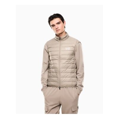 Ea7til Mænd. 8npq06_pngpz Core Identity Vest Beige (Xxl), Casual, Polyester, Uden Ærmer/stropper Ea7til Mænd. 8npq06_pngpz Core Identity Vest Beige (Xxl), Casual, Polyester, Uden Ærmer/stropper