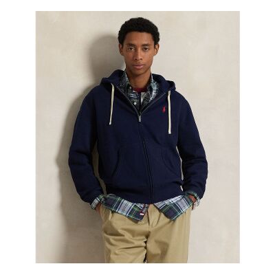 Polo Ralph Laurentil Mænd. 710813297004 Rl-Sweatshirt Med Marineblå Hætte (Xxl), Casual, Bomuld, Lange Ærmer Polo Ralph Laurentil Mænd. 710813297004 Rl-Sweatshirt Med Marineblå Hætte (Xxl), Casual, Bomuld, Lange Ærmer