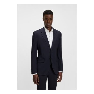 Hugotil Mænd. 50540159 Karl Marineblå Blazer (102), Casual, Party, Klassisk, Polyester Hugotil Mænd. 50540159 Karl Marineblå Blazer (102), Casual, Party, Klassisk, Polyester