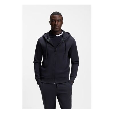 Bosstil Mænd. 50555495 Sweatshirt Med Hætte Og Lynlås Navy (L), Casual, Bomuld, Blå Bosstil Mænd. 50555495 Sweatshirt Med Hætte Og Lynlås Navy (L), Casual, Bomuld, Blå
