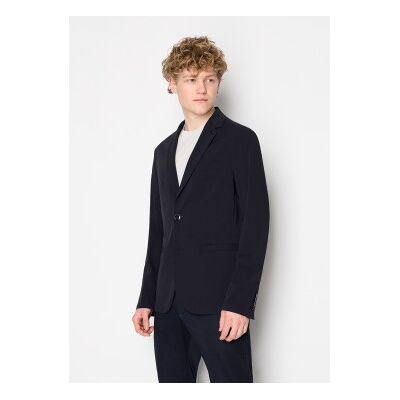 Giorgio Armani A x Armani Exchangetil Mænd. 8nzg49znyzz1583 Klassisk Marineblå Blazer (34), Casual, Polyester Giorgio Armani A x Armani Exchangetil Mænd. 8nzg49znyzz1583 Klassisk Marineblå Blazer (34), Casual, Polyester